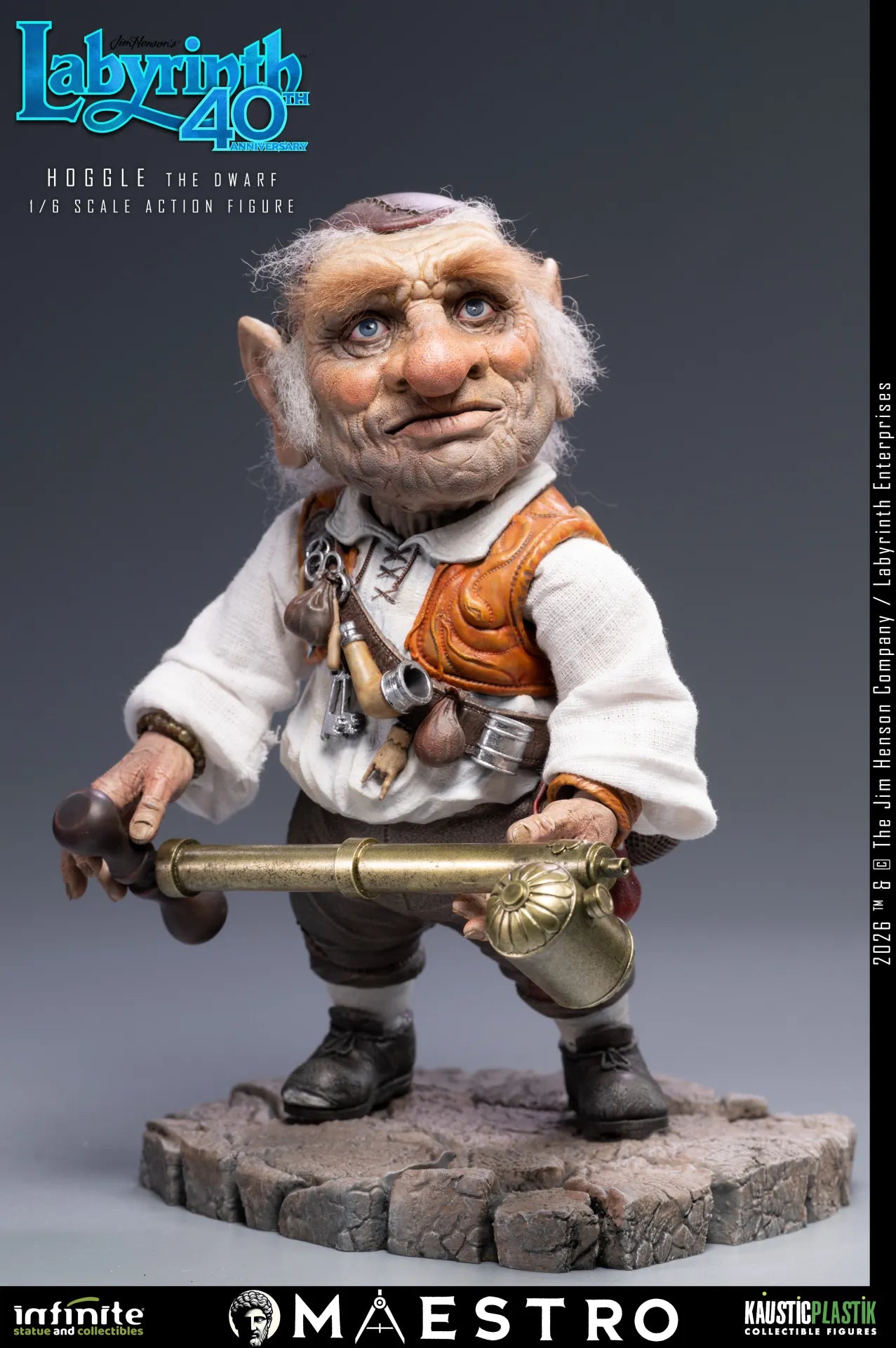 HOGGLE THE DWARF FIGURA 1/6 LABYRINTH 17 CM – KAUSTIC PLASTIK