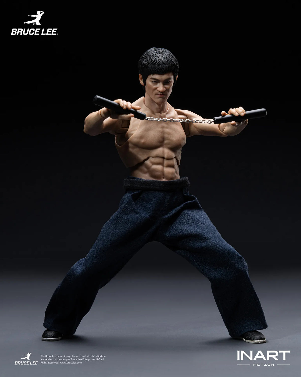 BRUCE LEE KUNG FU OUTFIT FIGURA 1/12 INART ACTION 15,5 CM