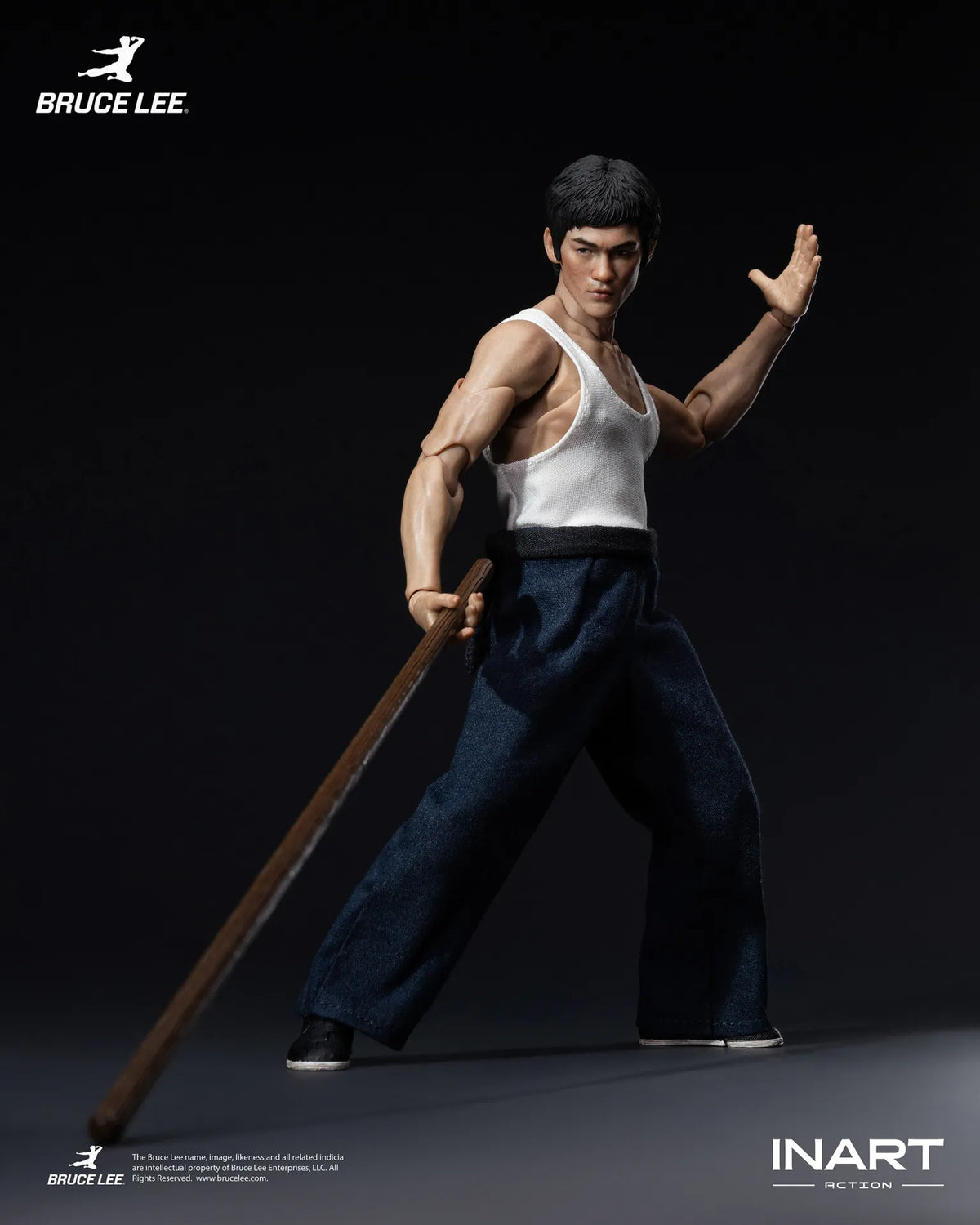 BRUCE LEE KUNG FU OUTFIT FIGURA 1/12 INART ACTION 15,5 CM
