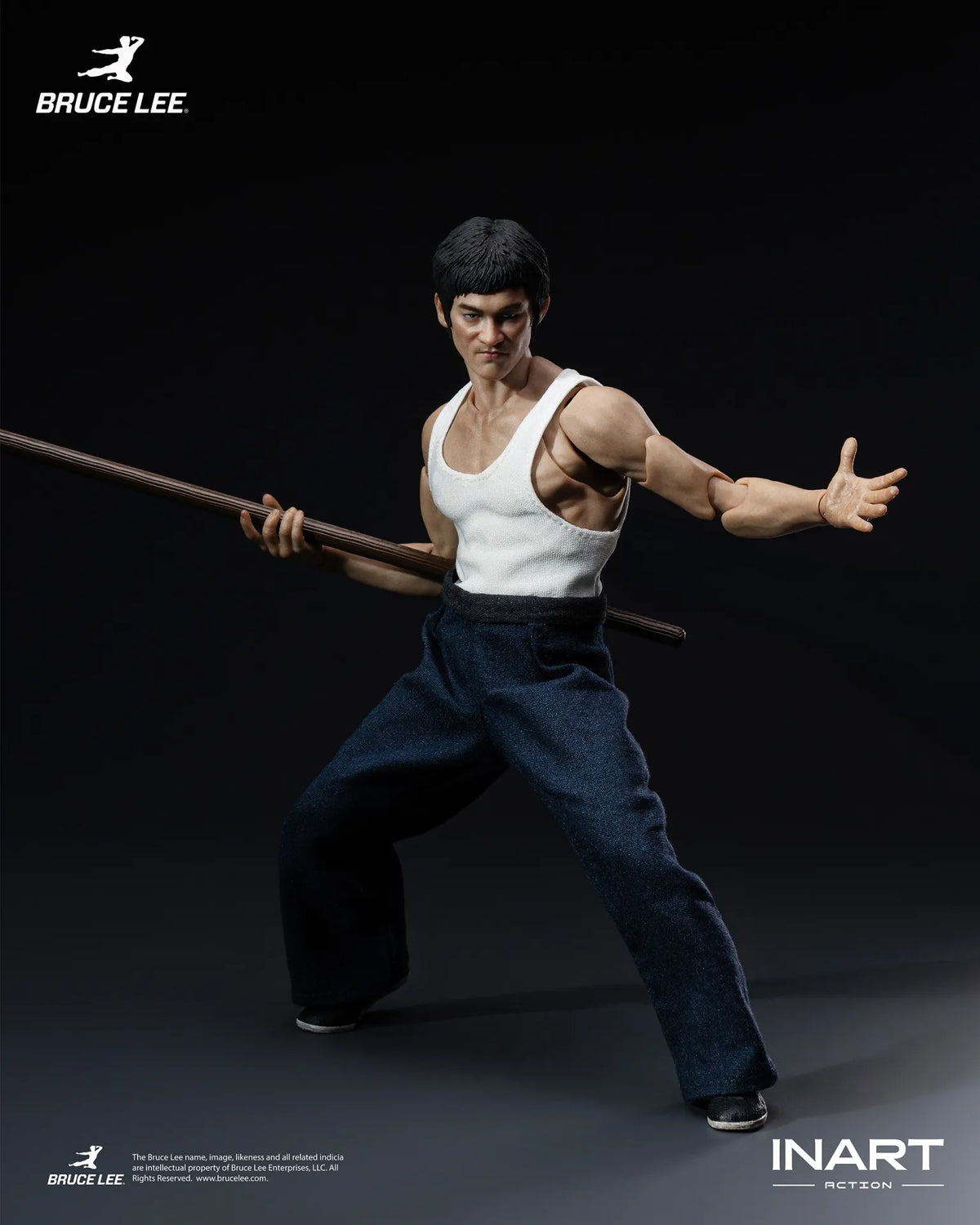 BRUCE LEE KUNG FU OUTFIT FIGURA 1/12 INART ACTION 15,5 CM
