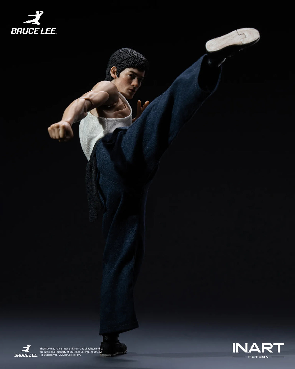 BRUCE LEE KUNG FU OUTFIT FIGURA 1/12 INART ACTION 15,5 CM