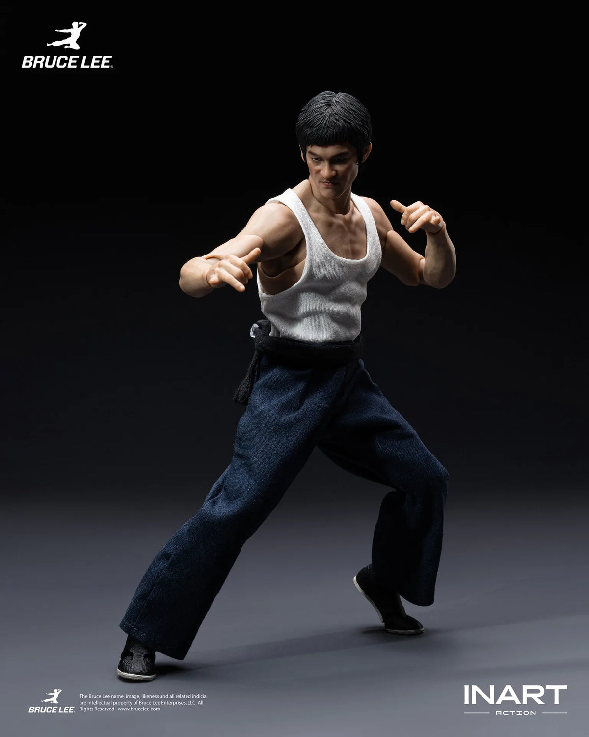 BRUCE LEE KUNG FU OUTFIT FIGURA 1/12 INART ACTION 15,5 CM