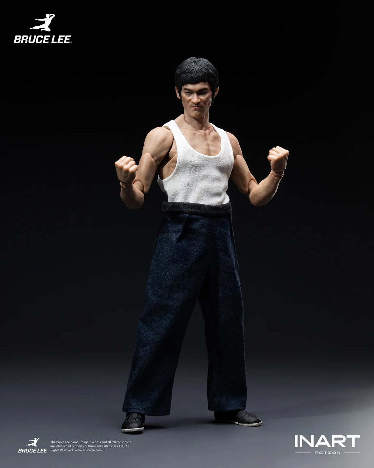 BRUCE LEE KUNG FU OUTFIT FIGURA 1/12 INART ACTION 15,5 CM