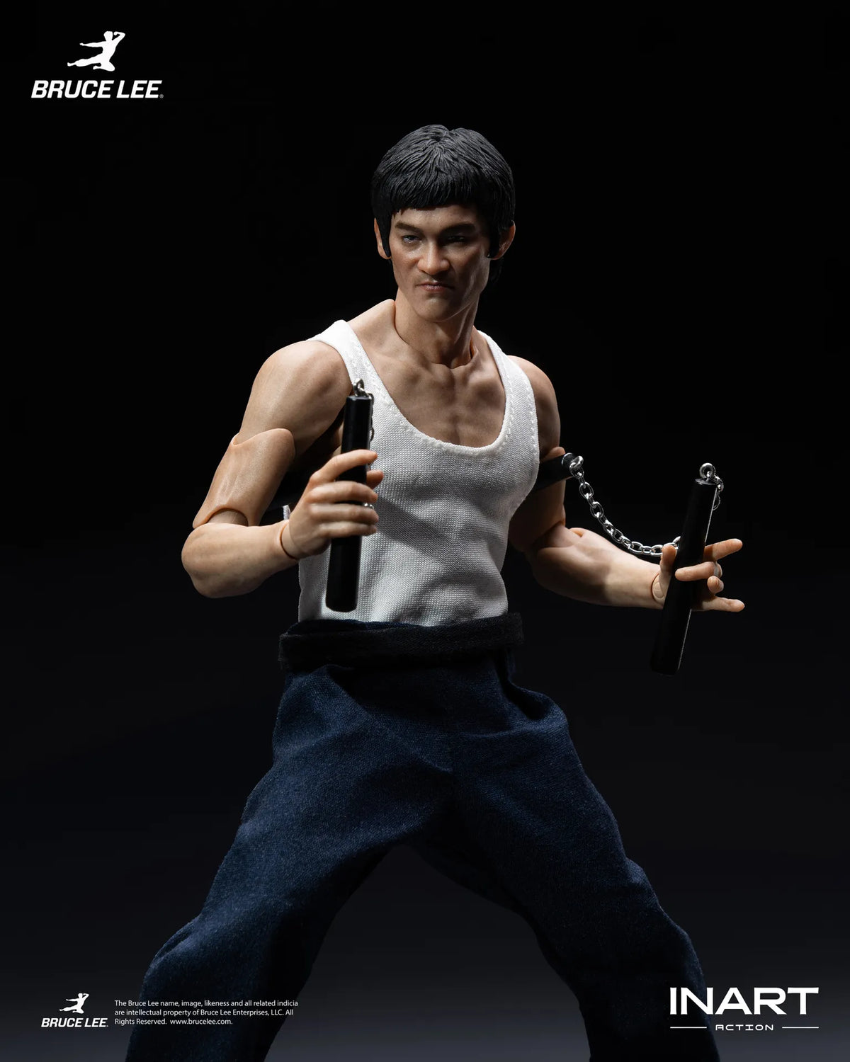 BRUCE LEE KUNG FU OUTFIT FIGURA 1/12 INART ACTION 15,5 CM