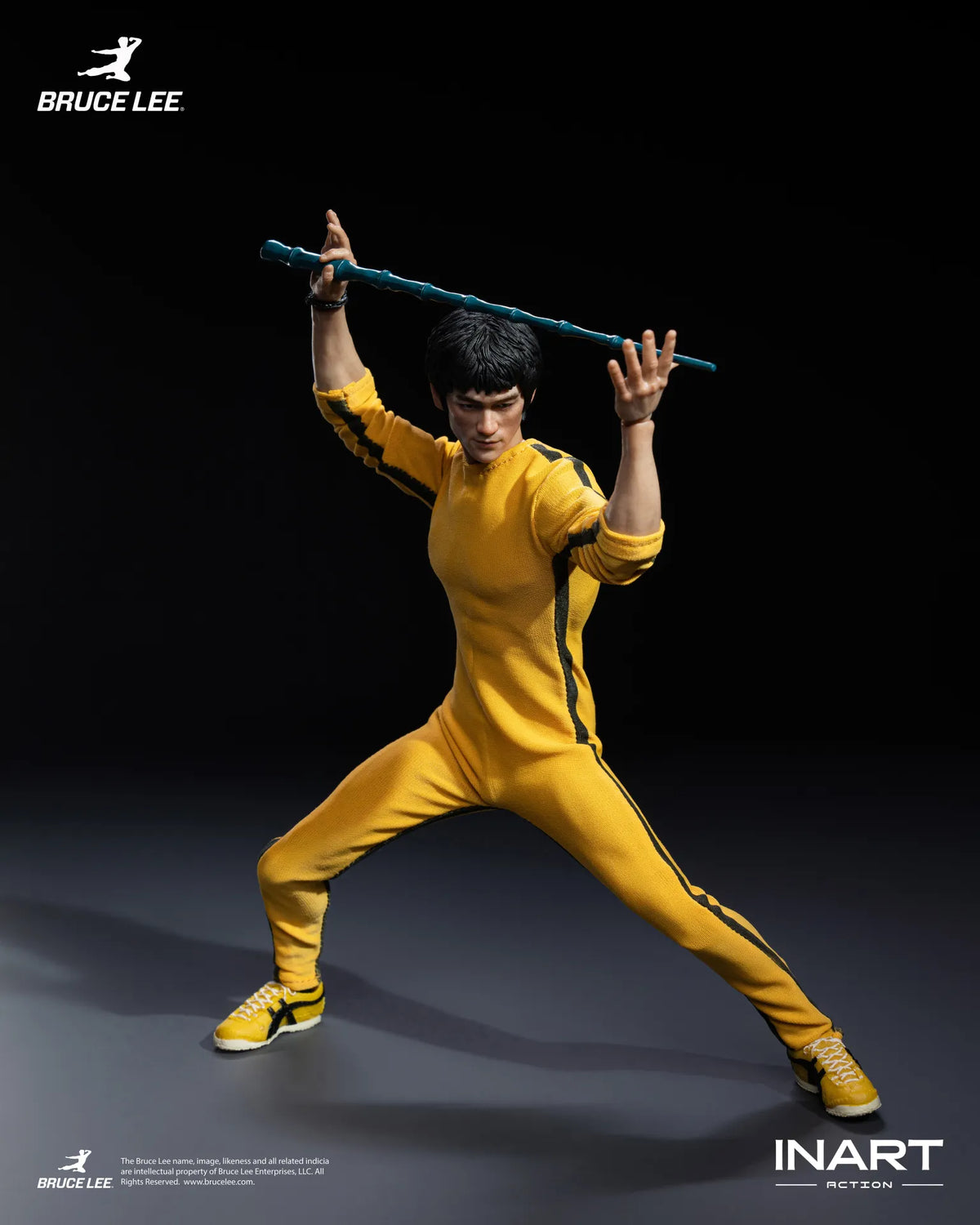 BRUCE LEE YELLOW JUMPSUIT FIGURA 1/12 INART ACTION 15,5 CM