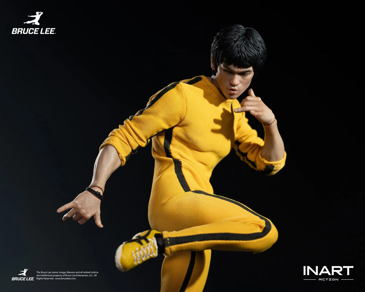BRUCE LEE YELLOW JUMPSUIT FIGURA 1/12 INART ACTION 15,5 CM