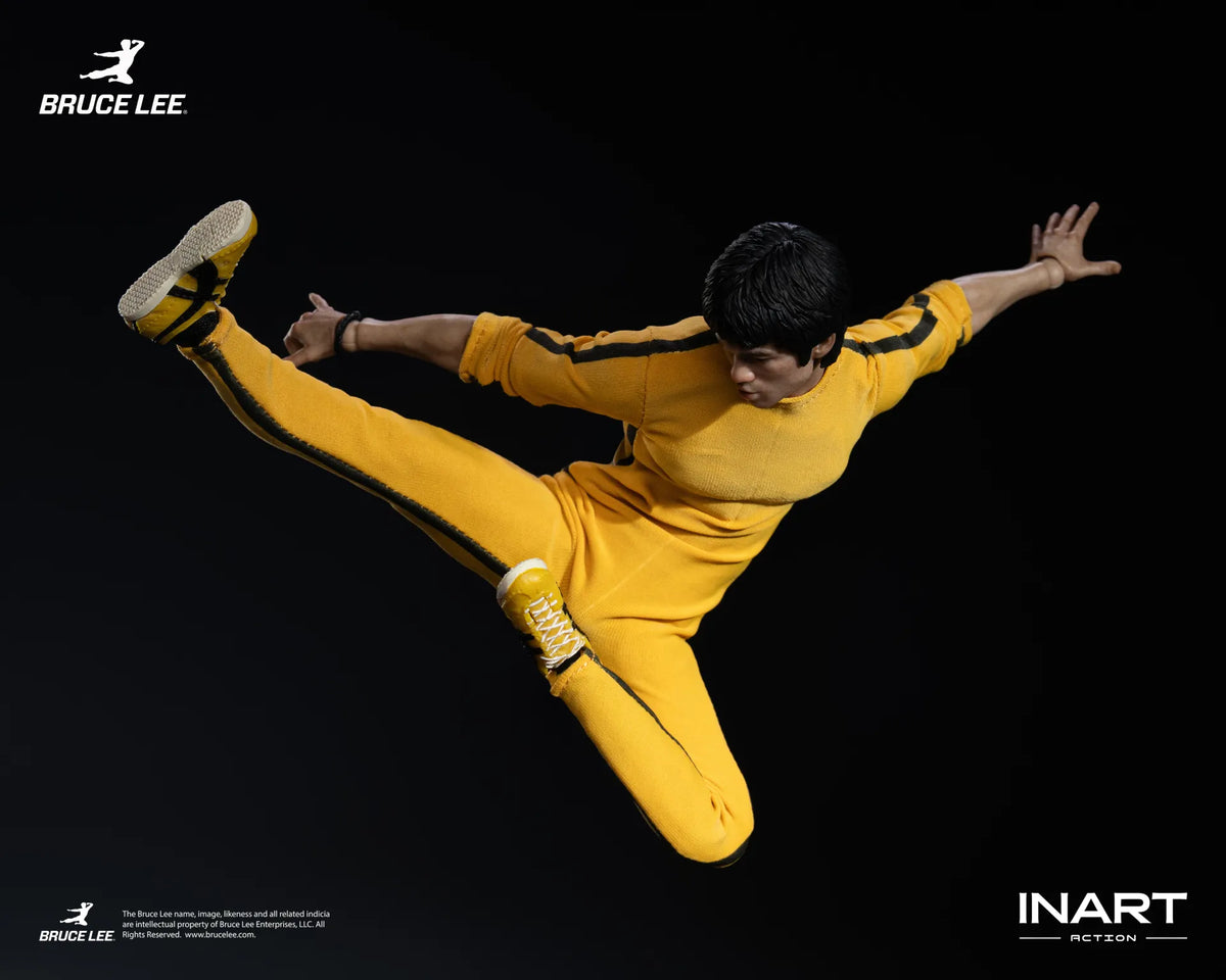 BRUCE LEE YELLOW JUMPSUIT FIGURA 1/12 INART ACTION 15,5 CM