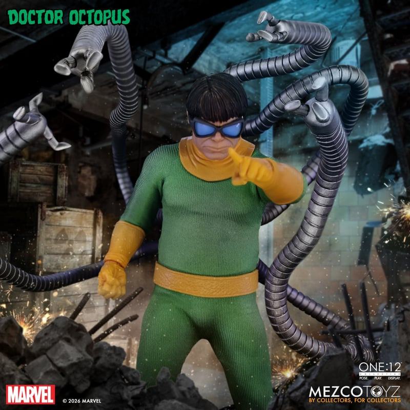 DOCTOR OCTOPUS MARVEL SPIDER-MAN ONE:12 COLLECTIVE FIGURA 16 CM MEZCO TOYS