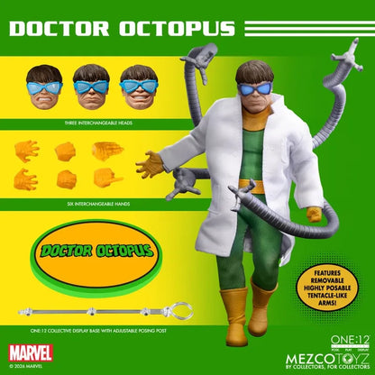 DOCTOR OCTOPUS MARVEL SPIDER-MAN ONE:12 COLLECTIVE FIGURA 16 CM MEZCO TOYS