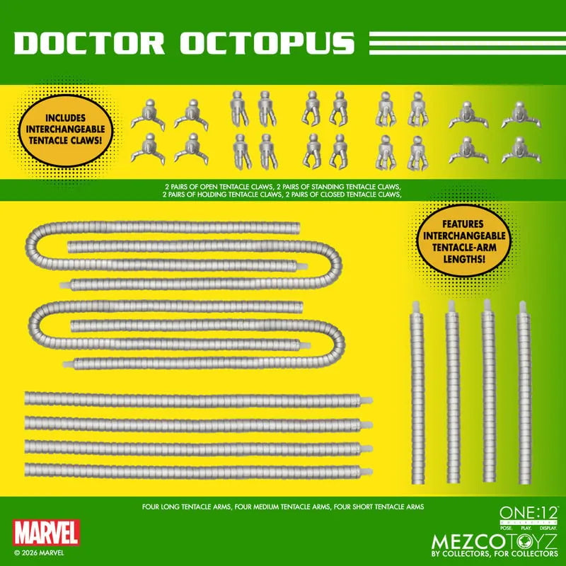DOCTOR OCTOPUS MARVEL SPIDER-MAN ONE:12 COLLECTIVE FIGURA 16 CM MEZCO TOYS