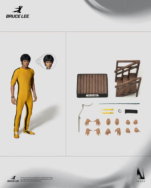 BRUCE LEE YELLOW SUIT INART 1/6 FIGURA 30 CM