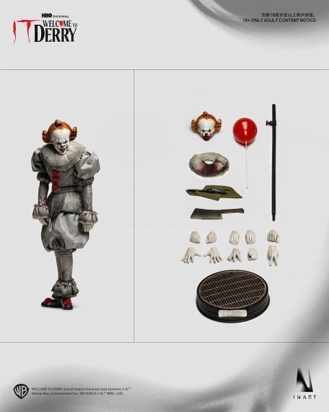 PENNYWISE INART IT: WELCOME TO DERRY FIGURA 1/6 32 CM