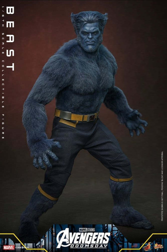 BEAST X-MEN AVENGERS DOOMSDAY MOVIE MASTERPIECE 1/6 COLLECTOR EDITION 33 CM HOT TOYS