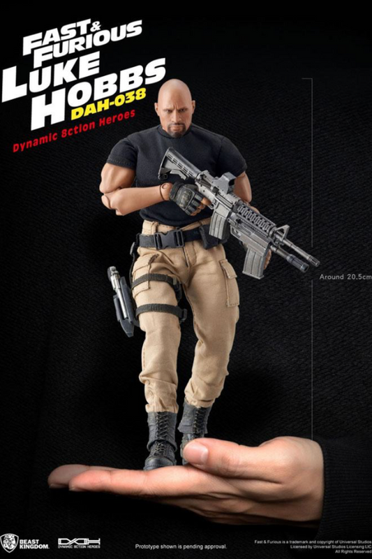 LUKE HOBBS – FIGURA 21 CM – BEAST KINGDOM – ESCALA 1/9 – FAST & FURIOUS
