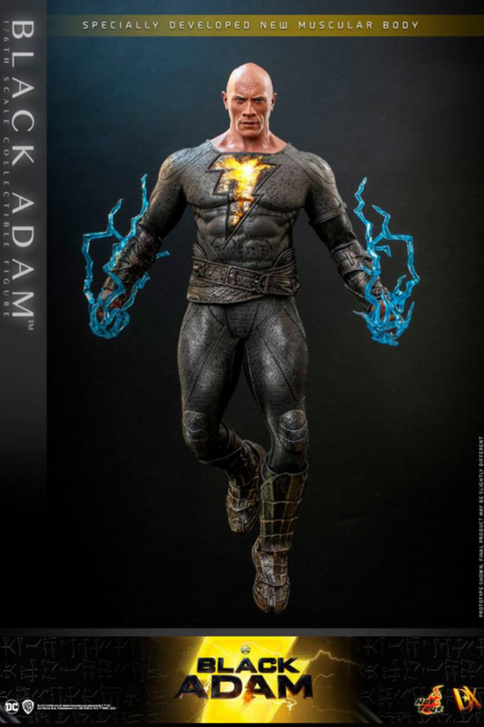Figura Black Adam DX Hot Toys escala 1/6 con luz LED