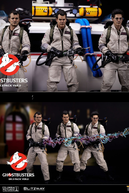 SINGLE PACK 3 CAZAFANTASMAS 2.0 BLITZWAY 1/6 – VENKMAN, STANTZ Y SPENGLER