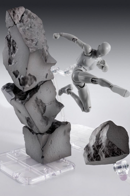 TAMASHII EFFECT CONCRETE CRASH – ACCESORIO PARA FIGURAS S.H.FIGUARTS 7 PIEZAS – BANDAI TAMASHII NATIONS
