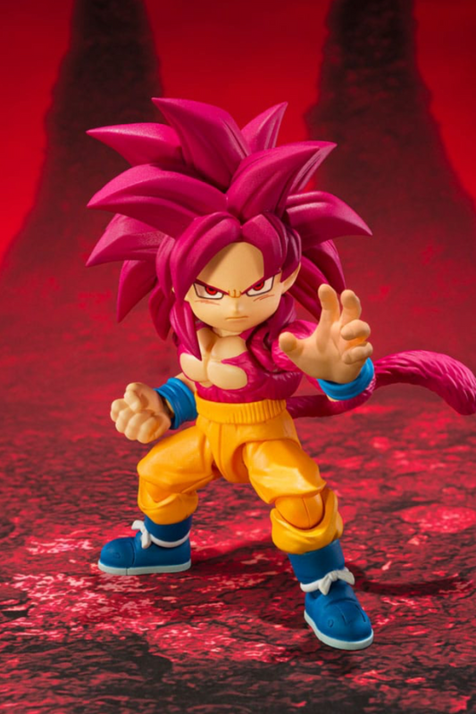 SON GOKU SUPER SAIYAN 4 – MINI FIGURA 8 CM (S.H. FIGUARTS – DRAGON BALL DAIMA)