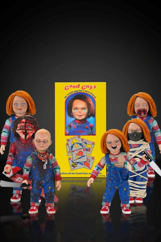 CHUCKY (SERIE TV) – PACK 12 FIGURAS NECA – GOOD GUY – MUÑECO DIABÓLICO