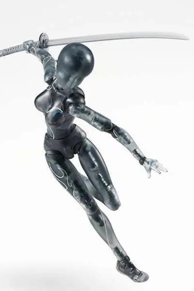 Figura articulada Body Chan World Tour Ver. de Bandai S.H.Figuarts, diseñada como modelo de referencia para dibujo, ilustración y creación de poses.