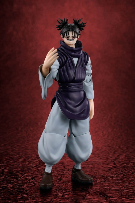 Figura S.H.Figuarts de Choso basada en Jujutsu Kaisen, fabricada por Tamashii Nations, de 15 cm de altura aproximada con rostros, manos, brazo intercambiable y efectos Piercing Blood.