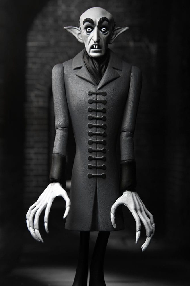 Figura Count Orlok de Nosferatu Silver Screen Edition de la línea Toony Terrors de NECA.