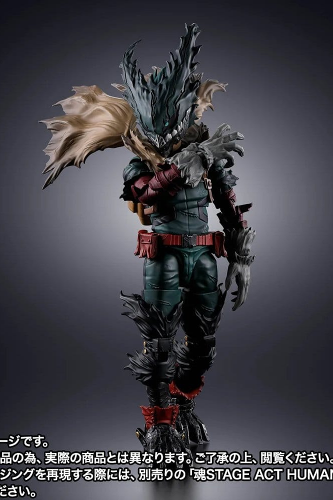 Figura oficial S.H.Figuarts de Dark Deku de Tamashii Nations basada en My Hero Academia con un extraordinario nivel de detalle.