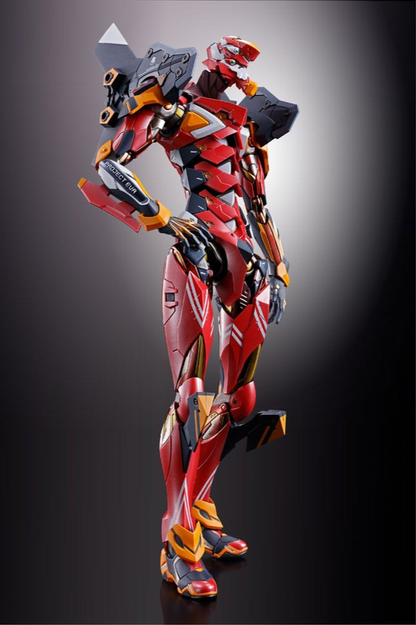 Figura oficial Metal Build Eva Production Model-02 30th With The Spear Of Cassius de Tamashii Nations basada en Neon Genesis Evangelion con acabados premium y estructura metálica.