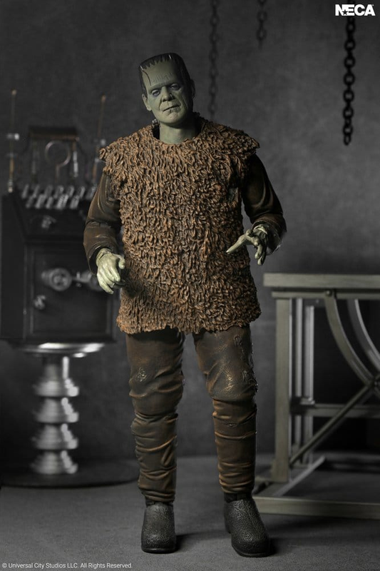 Figura Ultimate Frankenstein's Monster de Son of Frankenstein de NECA, basada en la apariencia de Boris Karloff en la película de 1939.