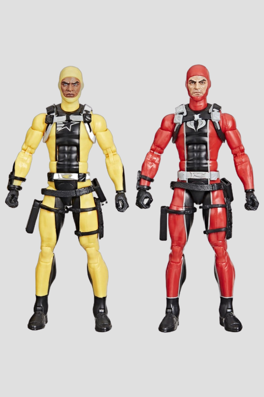 Pack de dos figuras G.I. Joe Classified Series #169 de Hasbro, con G.I. Joe Diver de traje amarillo y Cobra Diver de traje rojo, ambas de 15 cm y con accesorios de buceo.