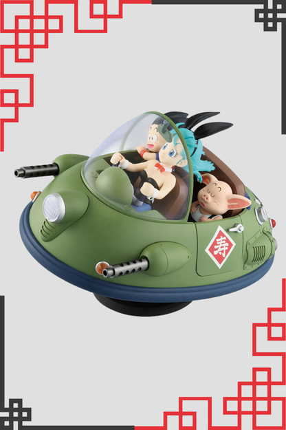 Figura oficial Ichibansho de Goku, Bulma y Oolong Fantastic Adventure 3 de Dragon Ball fabricada por Banpresto, de aproximadamente 20 cm de altura con una escena inspirada en los inicios de la serie.