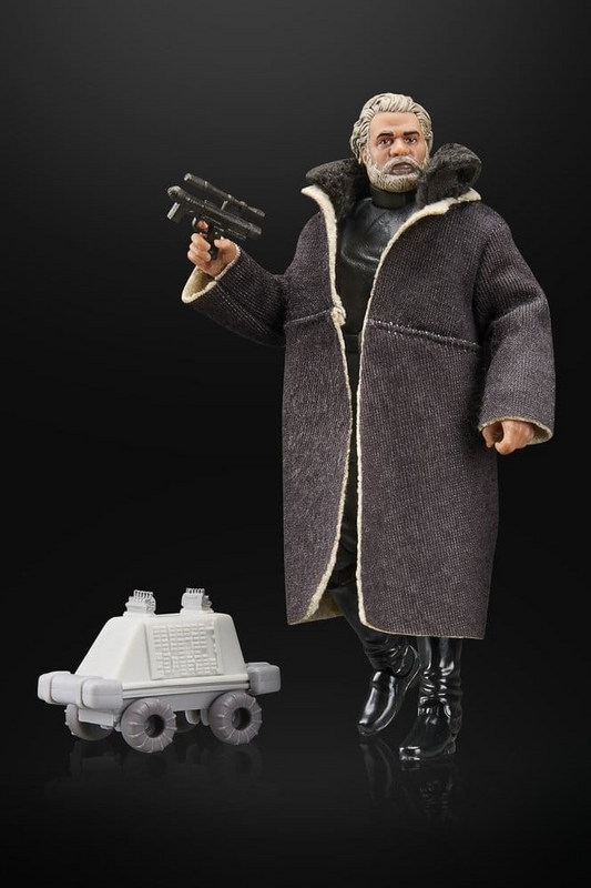 Figura articulada Imperial Remnant Warlord de Star Wars: The Mandalorian & Grogu, colección Black Series de Hasbro, de 15 cm, con abrigo oscuro, bláster y Polar Mouse Droid.