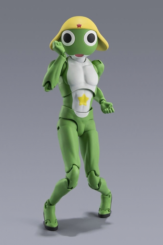 Set S.H.Figuarts Keroro & Pekoponian Suits de Sergeant Frog de Tamashii Nations, con figura articulada de Keroro, traje pekoponiano y piezas intercambiables.