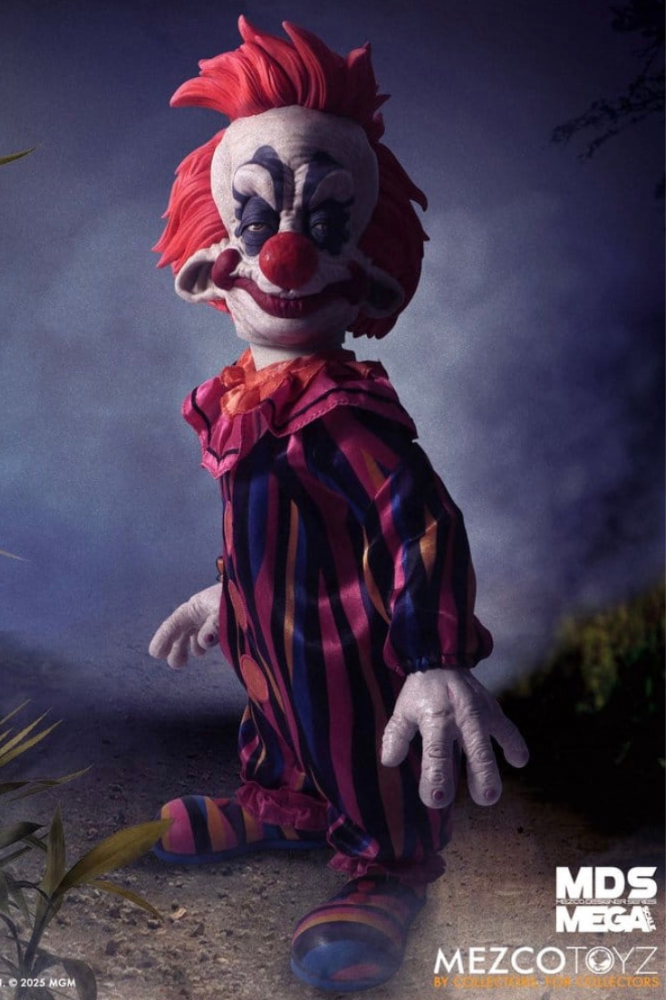 Figura de Rudy de Killer Klowns From Outer Space MDS Mega Scale de 38 cm con efectos de sonido