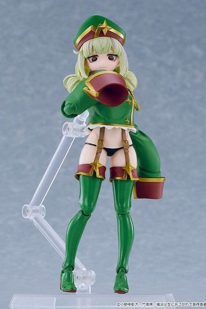 Figura figma de Leopard de Gushing over Magical Girls de Good Smile Company, de aproximadamente 14 cm, articulada y con accesorios intercambiables.