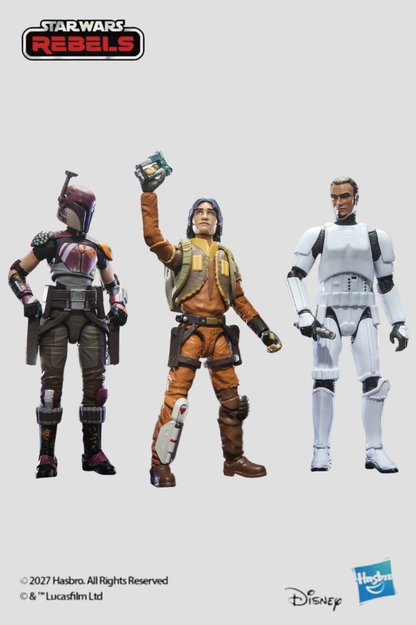 Multipack Lothal Rebels Set de Star Wars Rebels The Vintage Collection de Hasbro, con figuras coleccionables de aproximadamente 9,5 cm basadas en la serie animada.