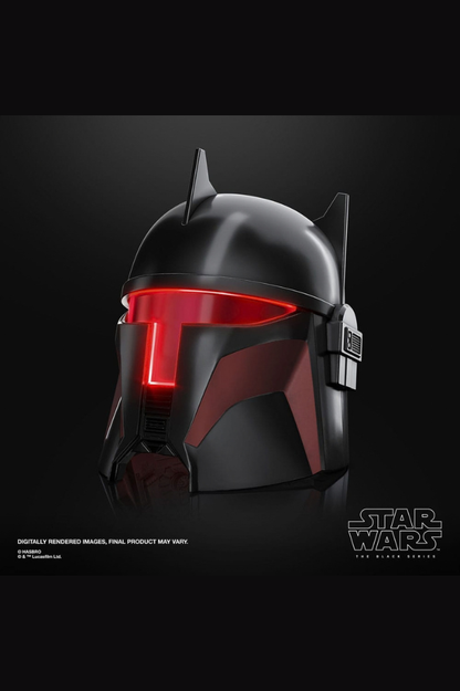 Casco electrónico Moff Gideon de Star Wars The Mandalorian, réplica a escala 1:1 de Hasbro perteneciente a la línea The Black Series.