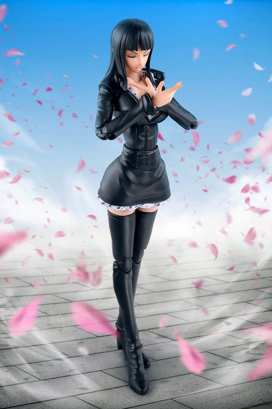 Figura Nico Robin S.H.Figuarts de Tamashii Nations basada en One Piece Enies Lobby vista frontal.