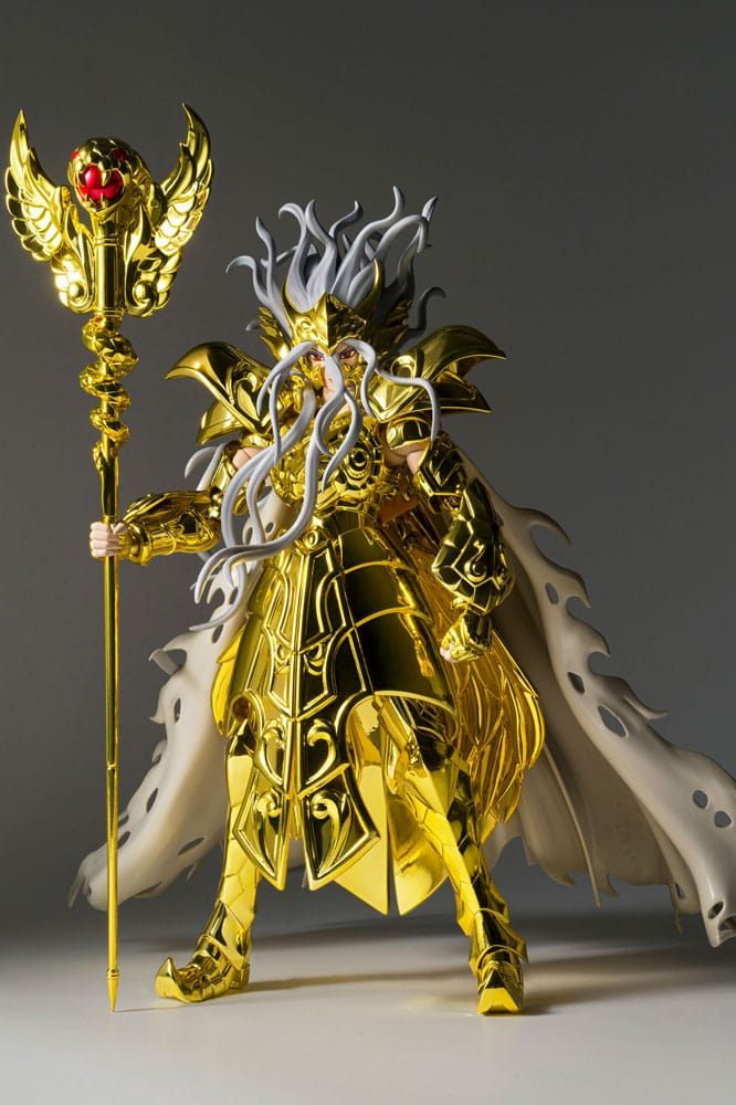 Figura Saint Cloth Myth EX de Opyx Odysseus de Saint Seiya, edición oficial de Tamashii Nations con armadura metálica desmontable, múltiples accesorios y 18 cm de altura.