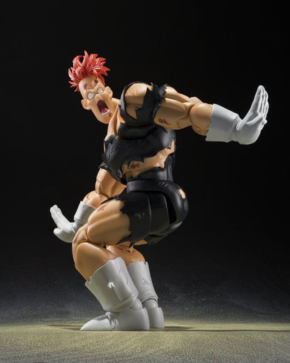 Figura Recoome S.H.Figuarts recreando una pose de combate inspirada en Dragon Ball Z.