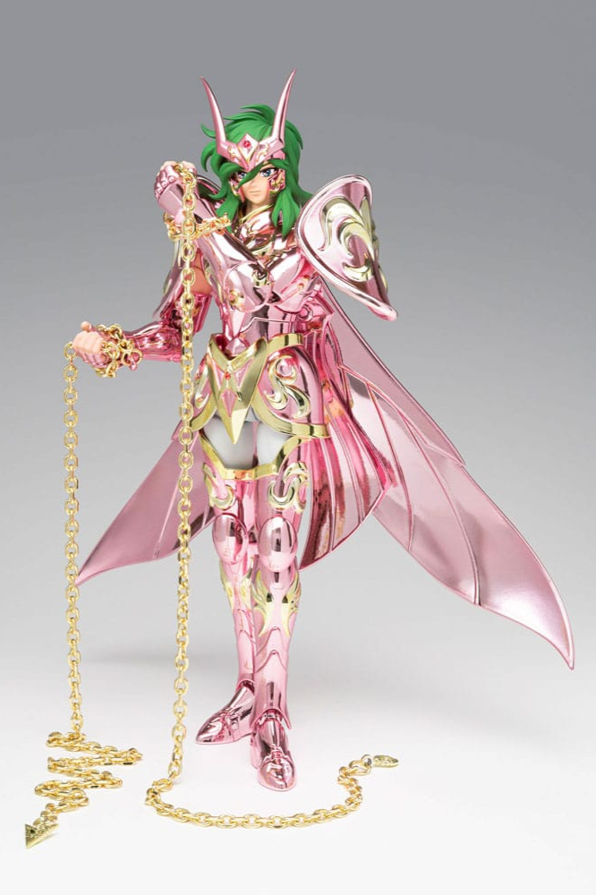 Figura oficial Saint Cloth Myth EX de Shun de Andrómeda con Armadura Divina (God Cloth), fabricada por Tamashii Nations con acabados premium y piezas metálicas.