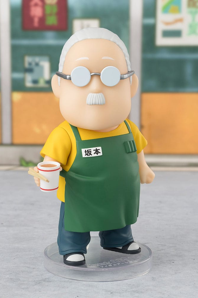 Figura Figuarts mini de Taro Sakamoto basada en Sakamoto Days, edición oficial de Tamashii Nations con 9 cm de altura y un diseño compacto lleno de detalles.