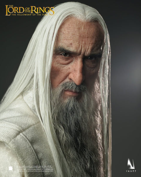 Figura coleccionable de Saruman a escala 1/6 de INART, inspirada en el personaje de El Señor de los Anillos La Comunidad del Anillo.