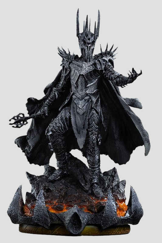 Estatua Sauron Unleashed de El Señor de los Anillos Art Scale 1/10 de Iron Studios, fabricada en resina y con aproximadamente 36 cm de altura.