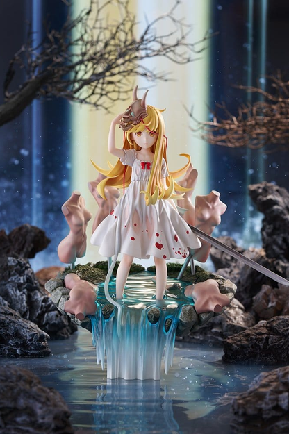 Figura Shinobu Oshino Shinobumonogatari Ver. de Monogatari G.S. Collection a escala 1/7 de Good Smile Company, inspirada en la ilustración de VOFAN.