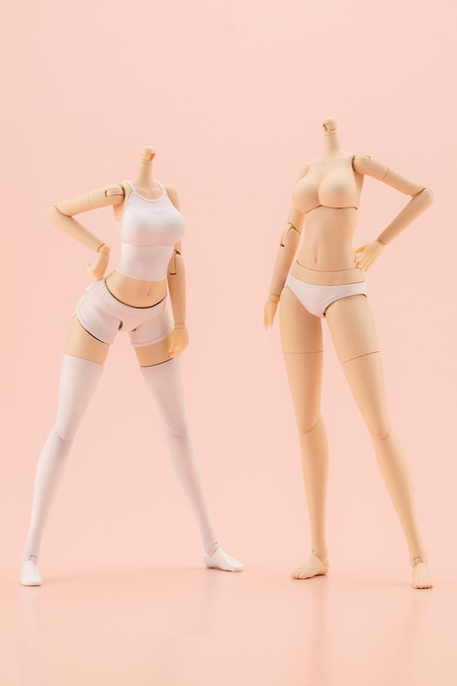 Sousai Shojo Teien Dress Up Body Size L de Kotobukiya a escala 1/10, cuerpo femenino articulado para personalización de figuras de la colección.