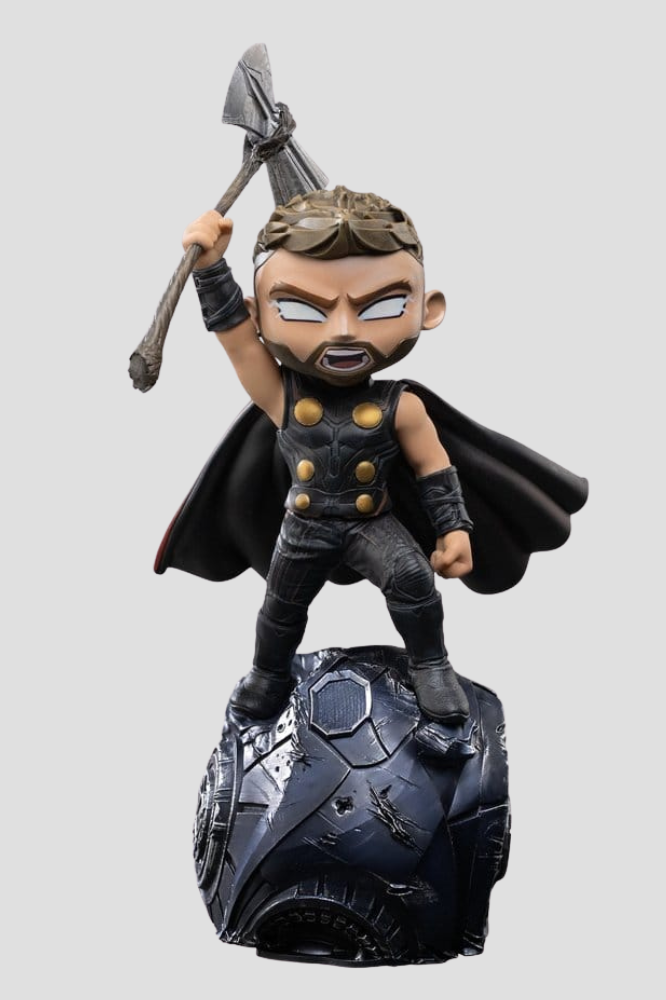Figura MiniCo de Thor Odinson de Avengers Doomsday de Iron Studios de aproximadamente 23 cm.
