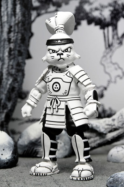 Figura de Miyamoto Usagi Black & White de NECA inspirada en los cómics de Usagi Yojimbo.