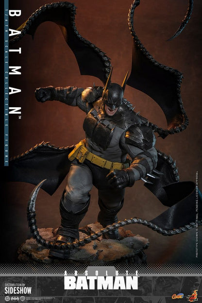 Figura Batman Absolute Hot Toys DC Comics presentación en caja