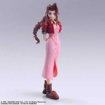 Aerith Gainsborough Bring Arts Final Fantasy VII figura oficial articulada 14 cm.